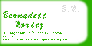 bernadett moricz business card